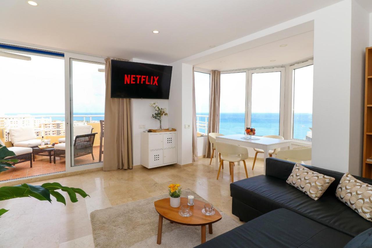 Ferienwohnung Penthouse With Panoramic Views - Puerto Marina Benalmádena Exterior foto