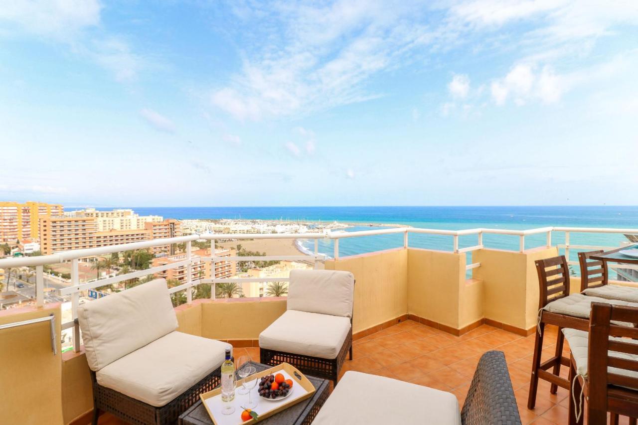 Ferienwohnung Penthouse With Panoramic Views - Puerto Marina Benalmádena Exterior foto
