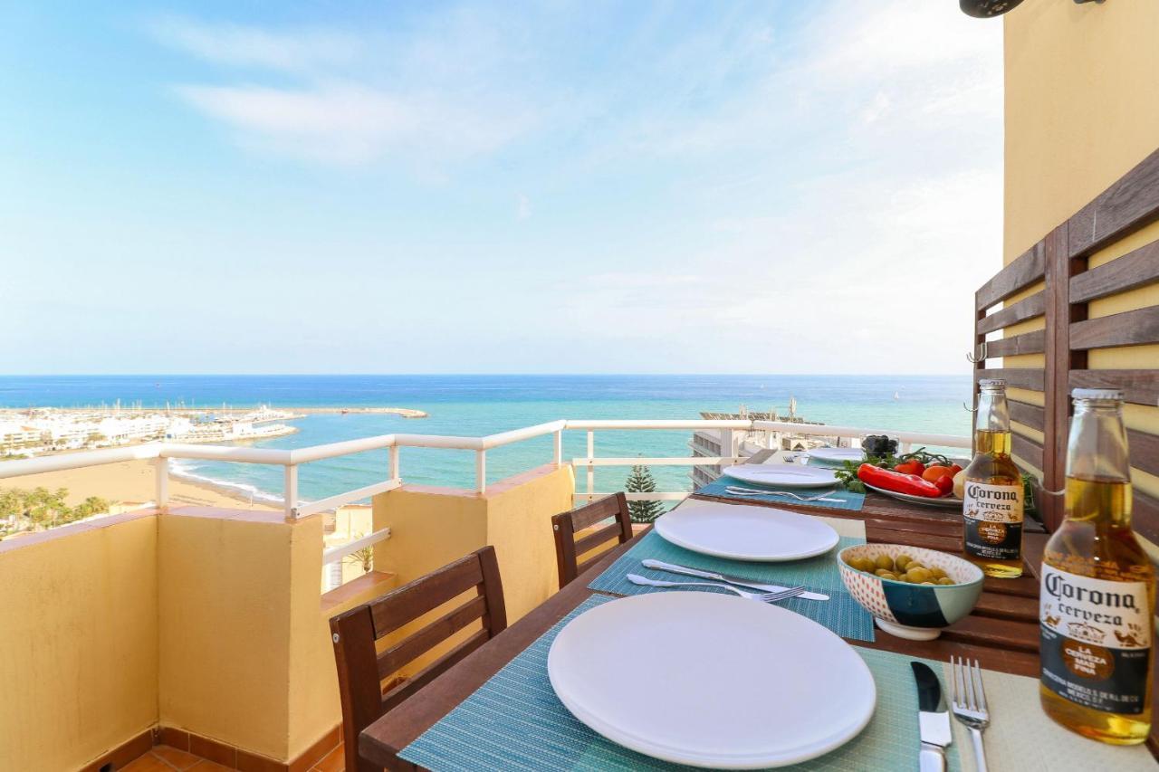 Ferienwohnung Penthouse With Panoramic Views - Puerto Marina Benalmádena Exterior foto